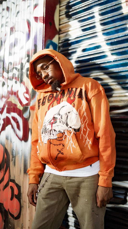 EGOMANIAC DISTRESSED HOODIE